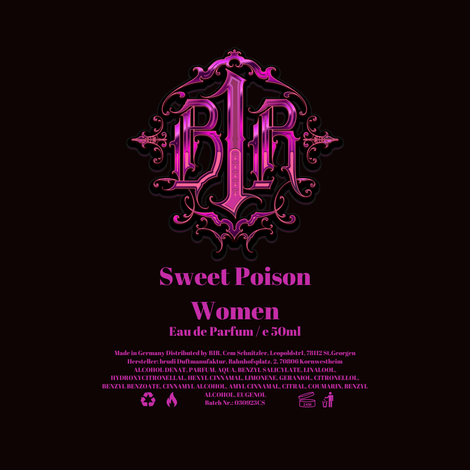 B1R Eau de Parfum Sweet Poison 50ml Woman