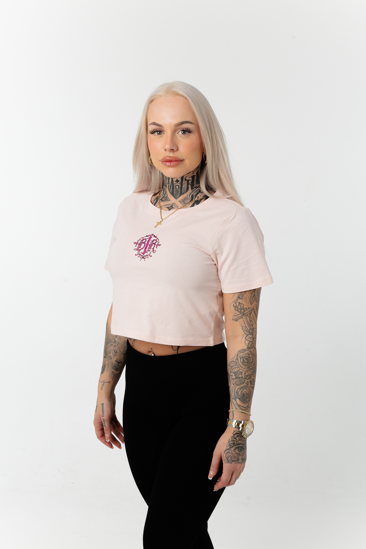 B1R Pink Skinny Shirt Woman