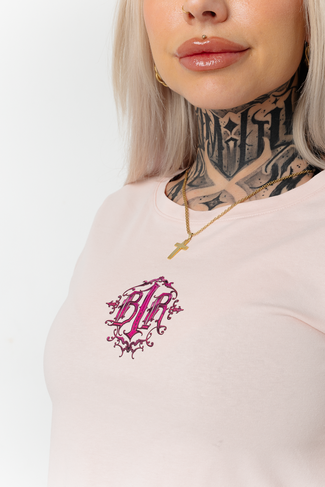 B1R Pink Skinny Shirt Woman