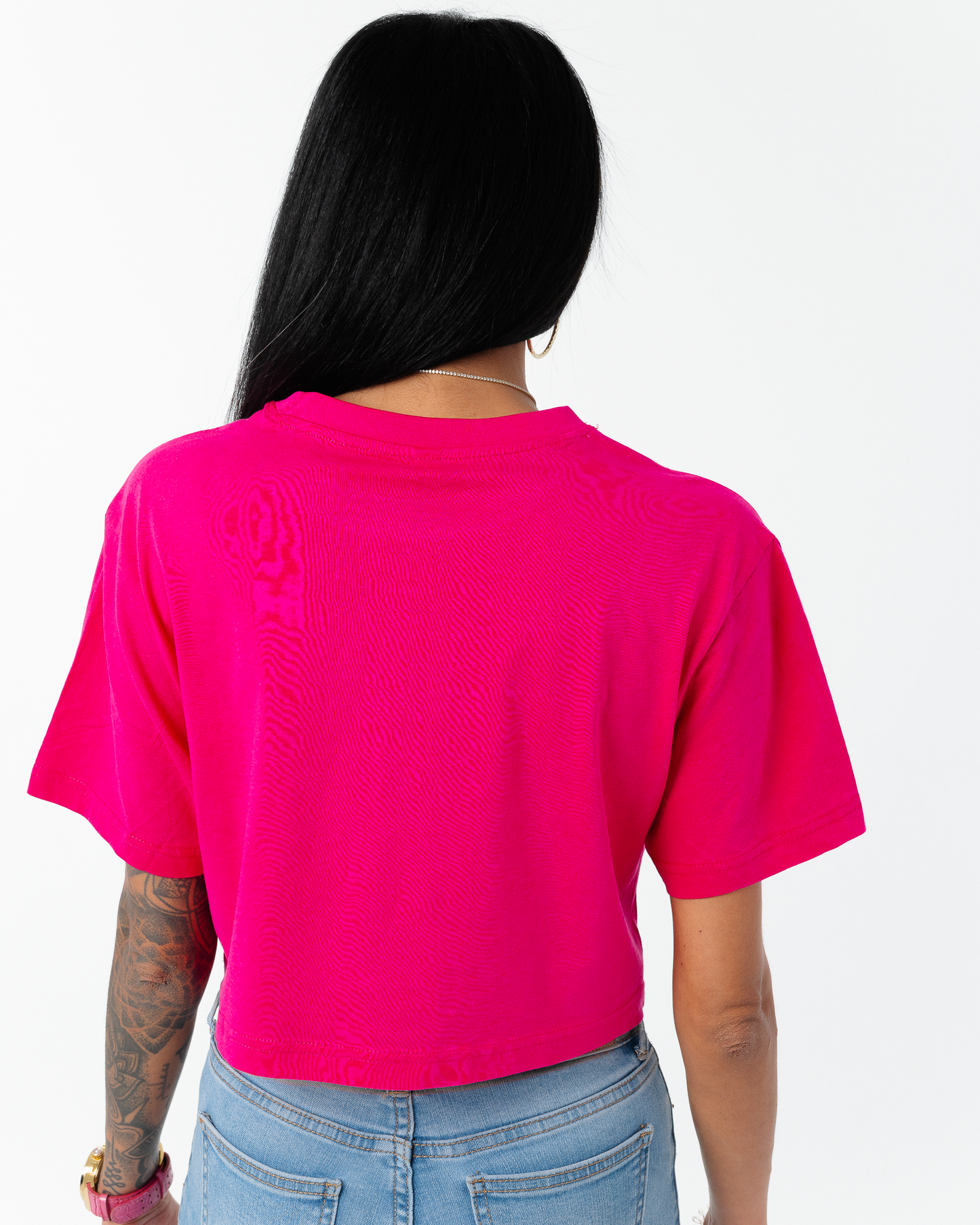 B1R Dark Pink Oversized Tee Woman