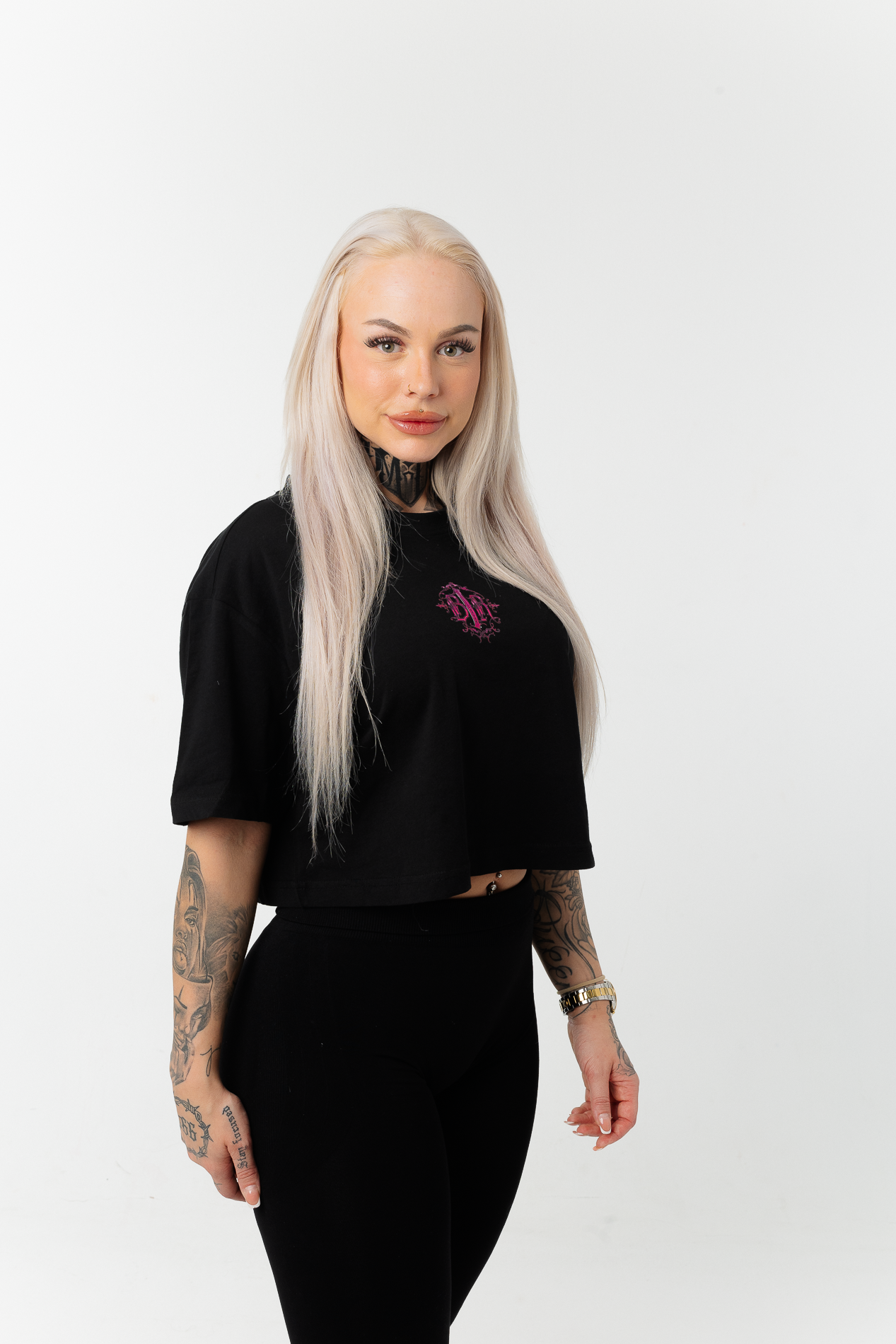 B1R Black Oversized Tee Woman