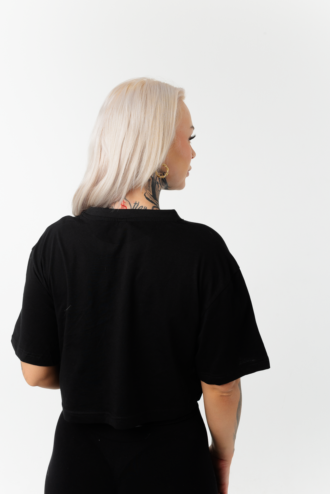 B1R Black Oversized Tee Woman