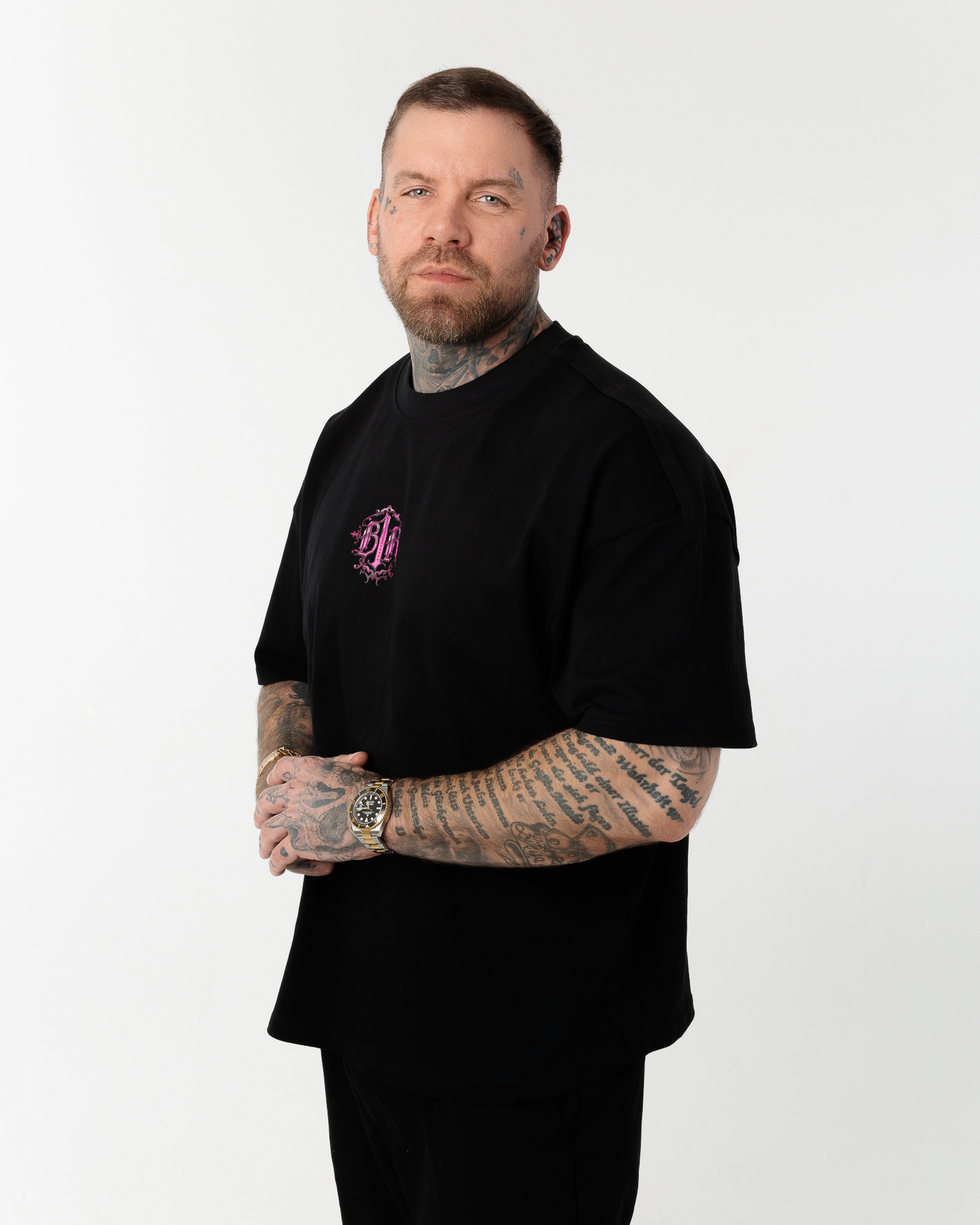 B1R Black Heavy Oversize T-Shirt Men