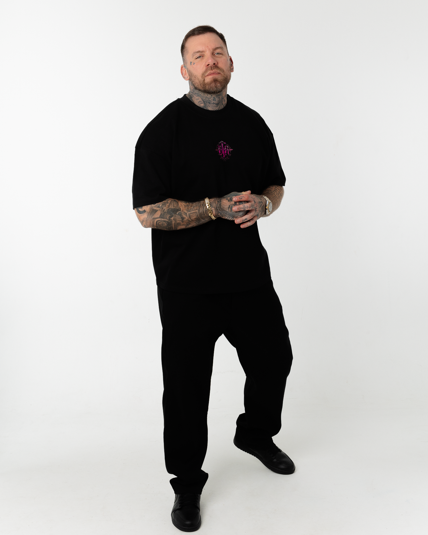 B1R Black Heavy Oversize T-Shirt Men