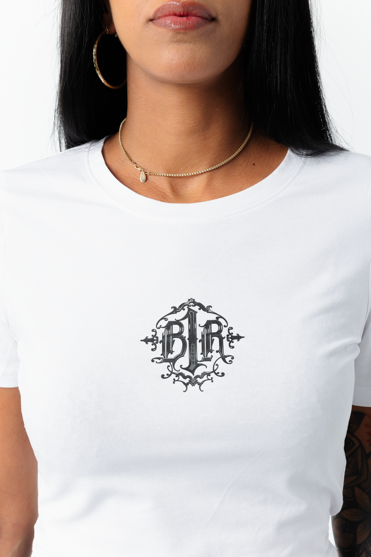B1R White Skinny Shirt Woman