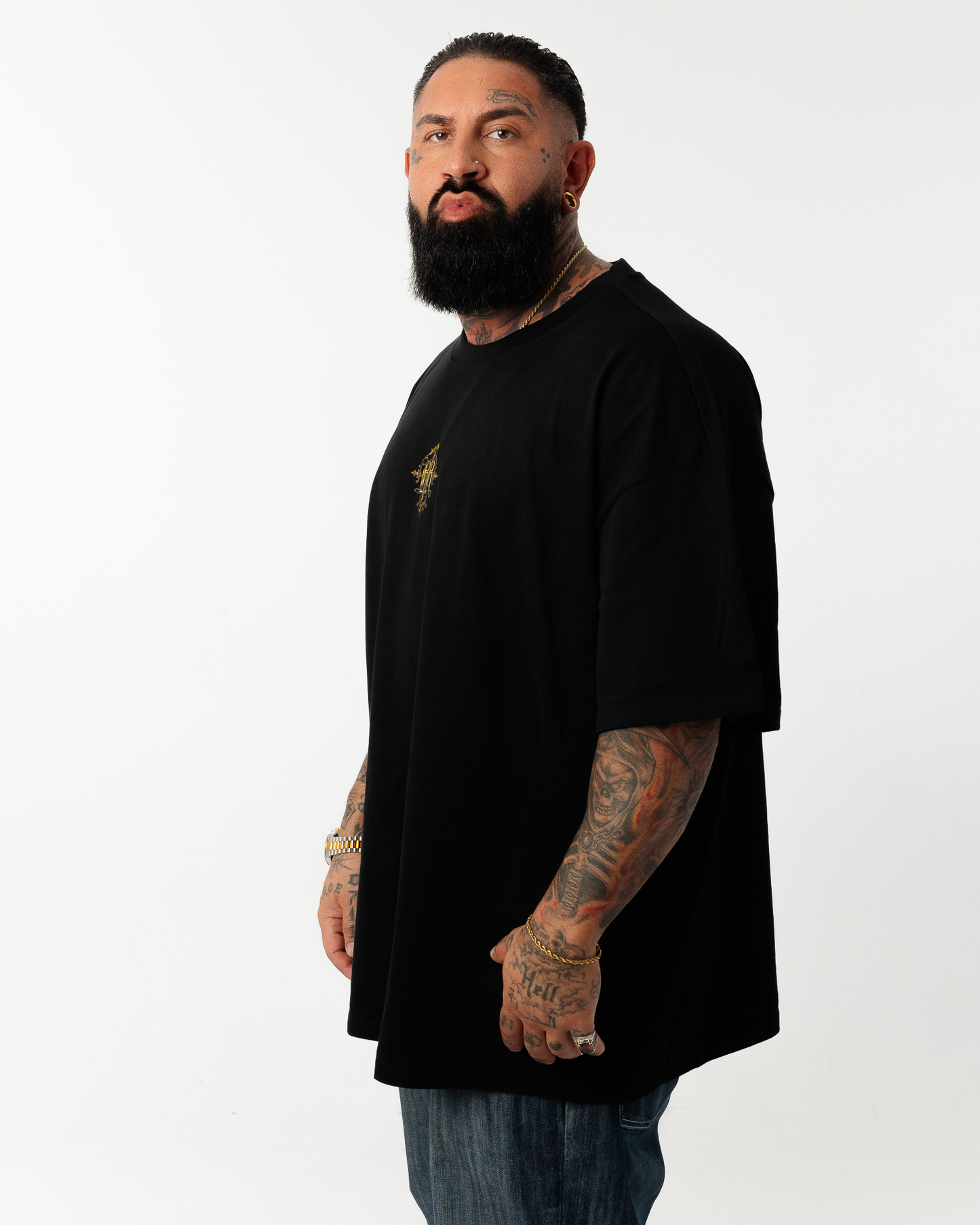 B1R Black Heavy Oversize T-Shirt Men