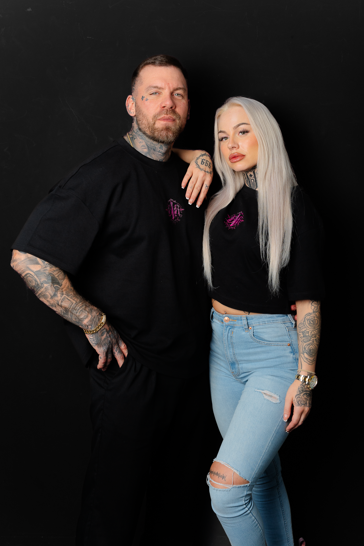 B1R Black Oversized Tee Woman