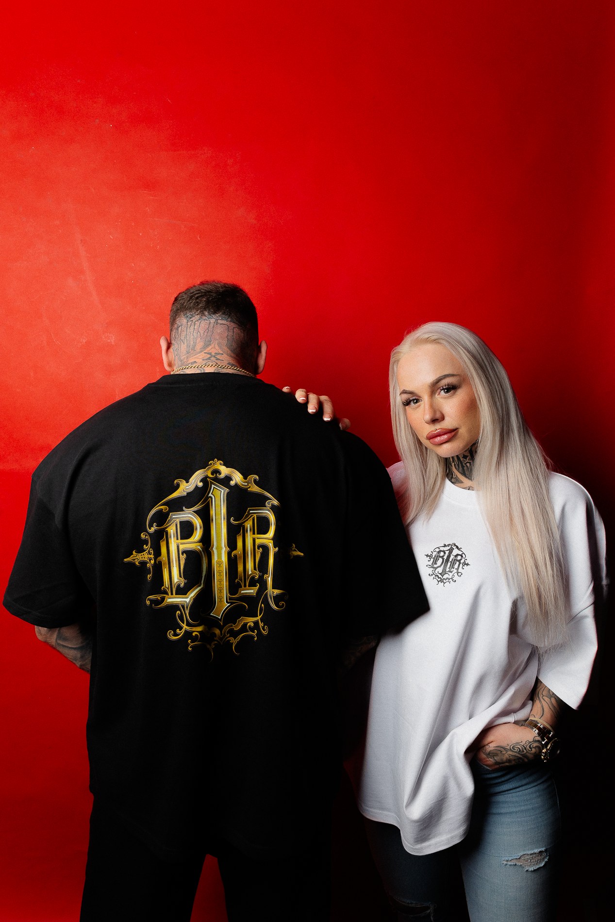 B1R White Heavy Oversize T-Shirt Woman