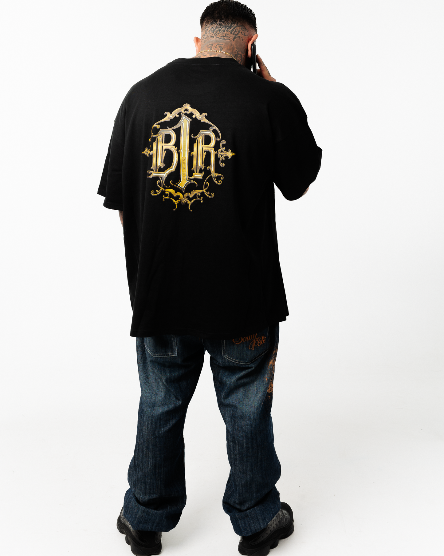 B1R Black Heavy Oversize T-Shirt Men