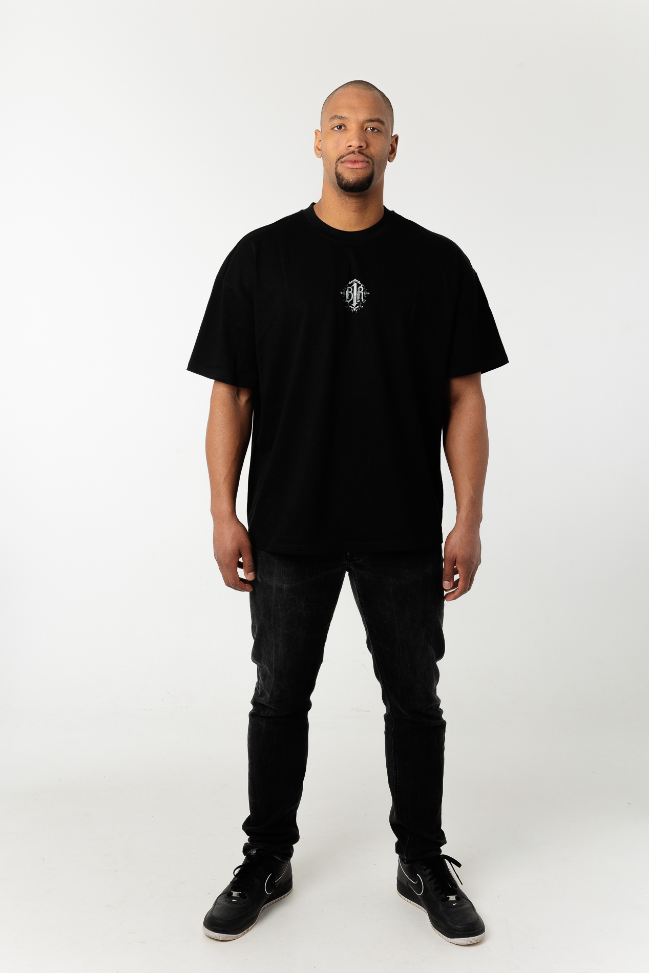 B1R Black Heavy Oversize T-Shirt Men