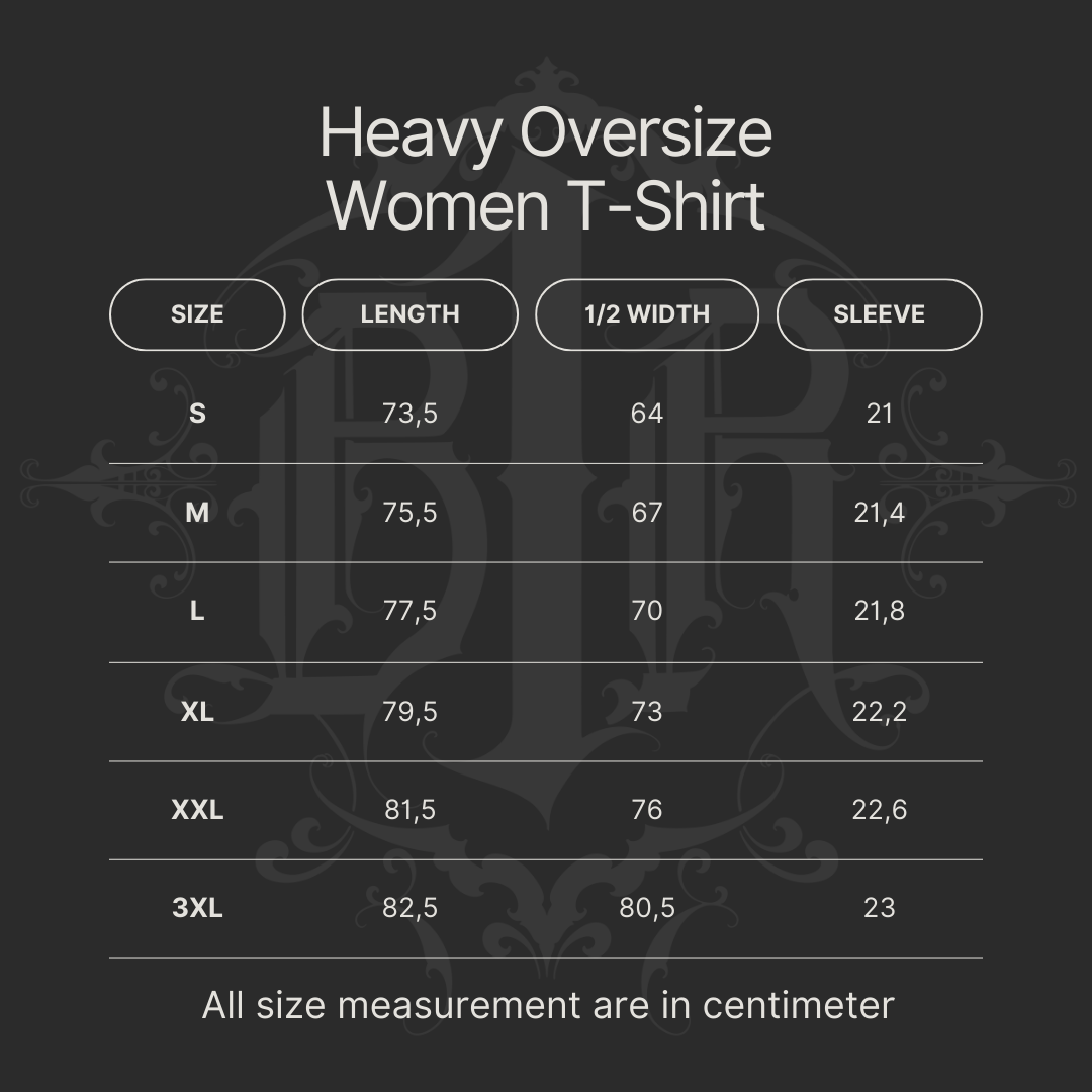 B1R Black Heavy Oversize T-Shirt Woman