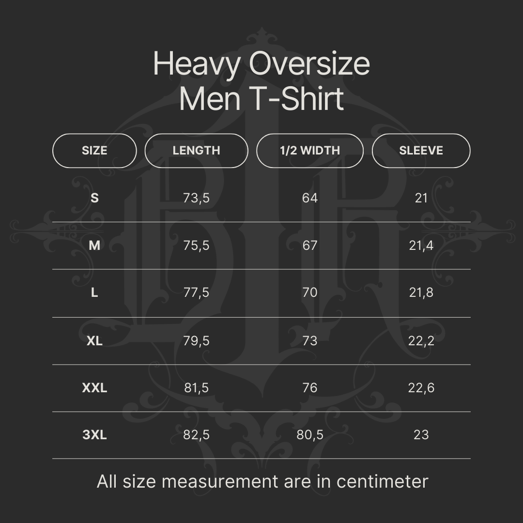 B1R Black Heavy Oversize T-Shirt Men